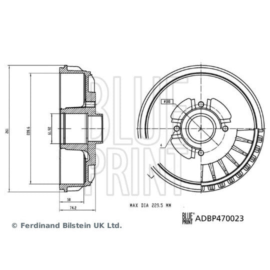ADBP470023 Brake Drum