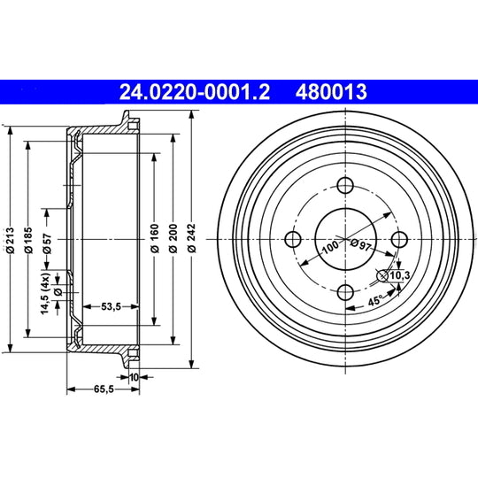 24.0220-0001.2 Brake Drum