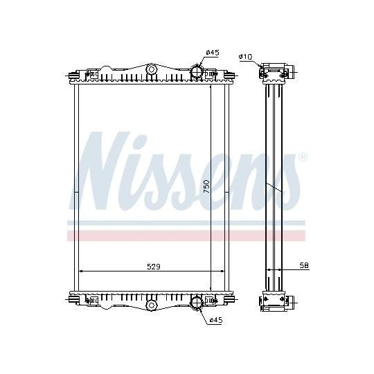 614440 Radiator, engine cooling