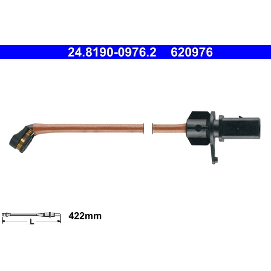 24.8190-0976.2 Warning Contact, brake pad wear