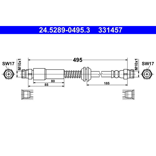 24.5289-0495.3 Brake Hose