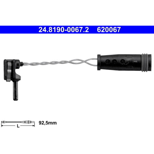 24.8190-0067.2 Warning Contact, brake pad wear