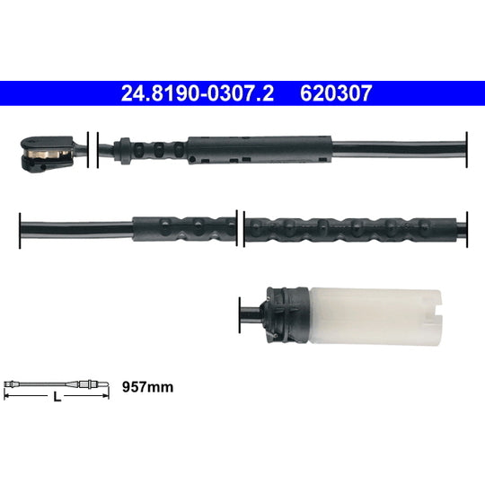 24.8190-0307.2 Warning Contact, brake pad wear