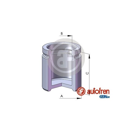 D02556 Piston, brake caliper