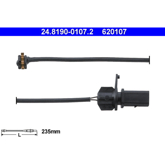 24.8190-0107.2 Warning Contact, brake pad wear