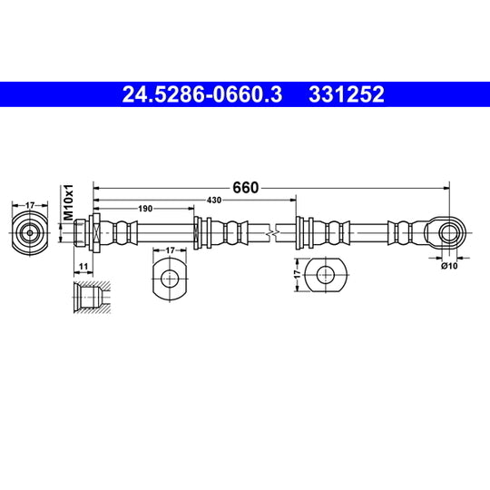 24.5286-0660.3 Brake Hose