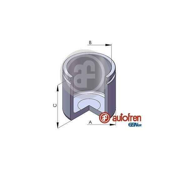 D02565 Piston, brake caliper