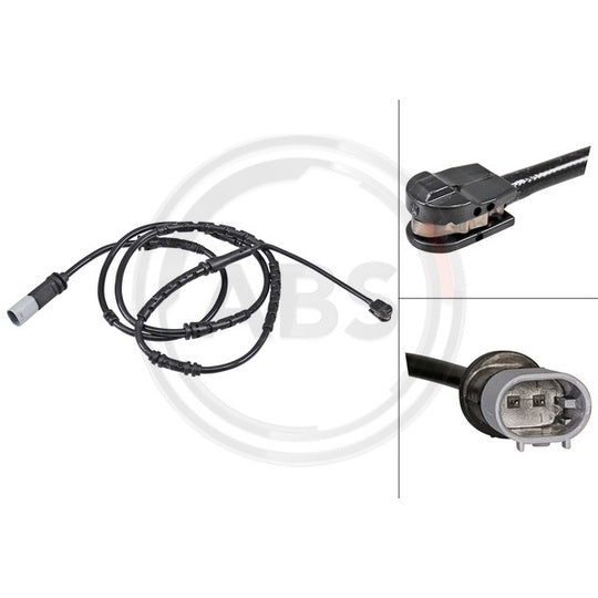 39697 Warning Contact, brake pad wear