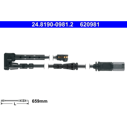 24.8190-0981.2 Warning Contact, brake pad wear