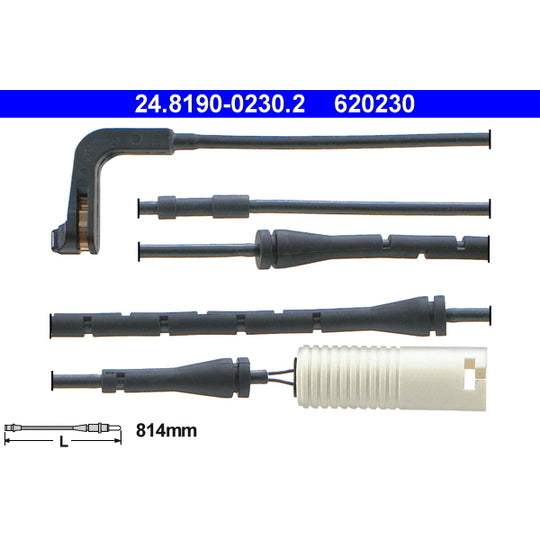 24.8190-0230.2 Warning Contact, brake pad wear
