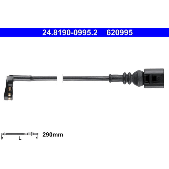 24.8190-0995.2 Warning Contact, brake pad wear