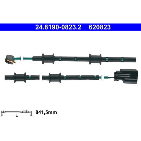 24.8190-0823.2 Warning Contact, brake pad wear