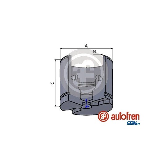 D025256 Piston, brake caliper