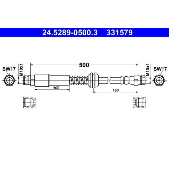 24.5289-0500.3 Brake Hose