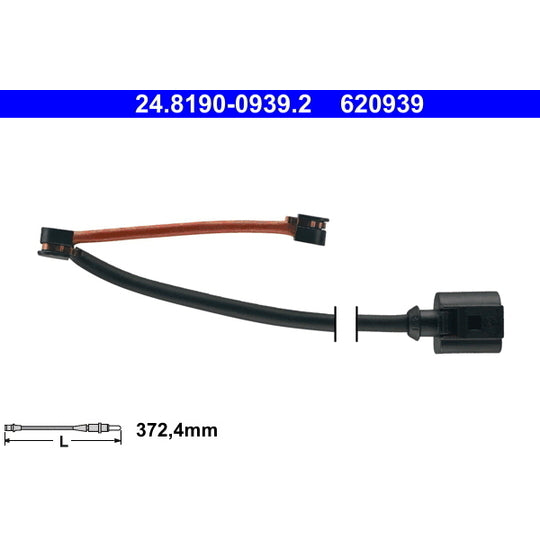 24.8190-0939.2 Warning Contact, brake pad wear