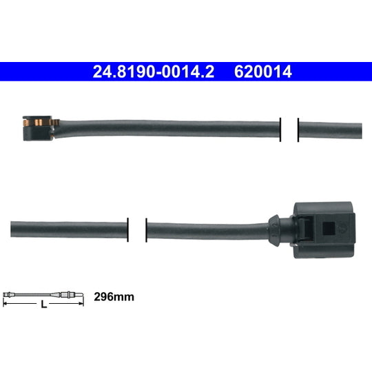 24.8190-0014.2 Warning Contact, brake pad wear