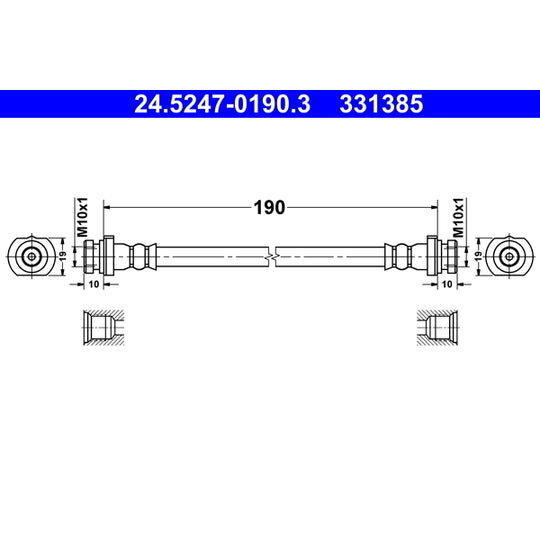24.5247-0190.3 Brake Hose