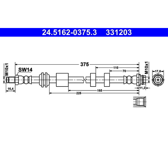 24.5162-0375.3 Brake Hose