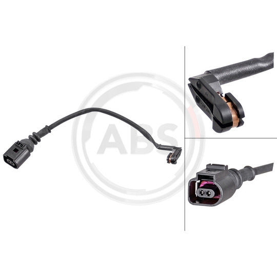 39974 Warning Contact, brake pad wear