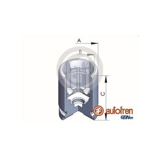 D02526 Piston, brake caliper
