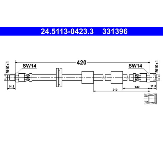24.5113-0423.3 Brake Hose