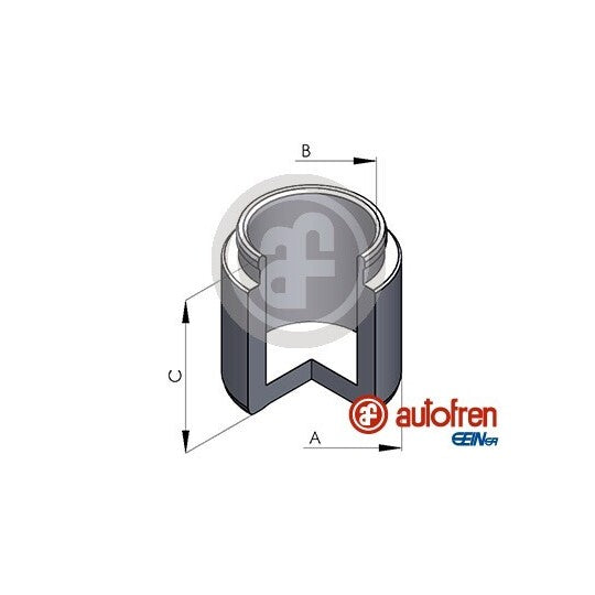 D02534 Piston, brake caliper