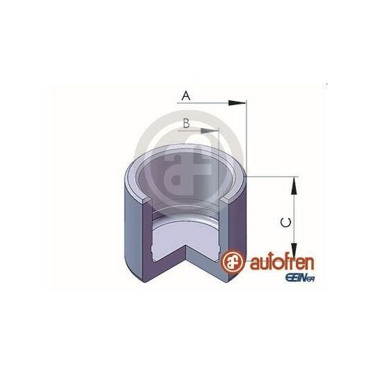 D02528 Piston, brake caliper