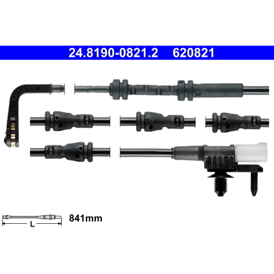 24.8190-0821.2 Warning Contact, brake pad wear