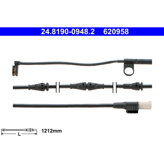 24.8190-0948.2 Warning Contact, brake pad wear
