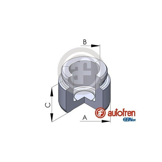 D02549 Piston, brake caliper