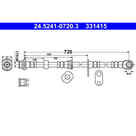 24.5241-0720.3 Brake Hose