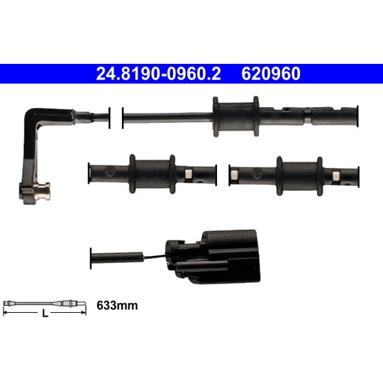 24.8190-0960.2 Warning Contact, brake pad wear