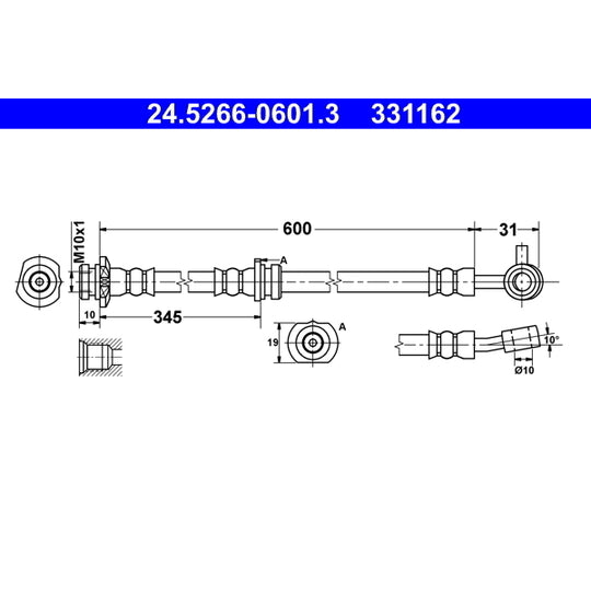 24.5266-0601.3 Brake Hose