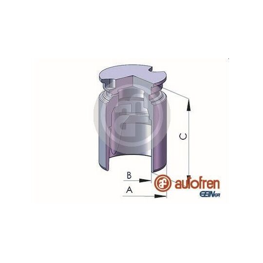 D025222 Piston, brake caliper