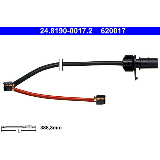 24.8190-0017.2 Warning Contact, brake pad wear