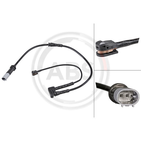 39797 Warning Contact, brake pad wear
