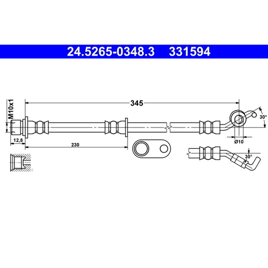 24.5265-0348.3 Brake Hose