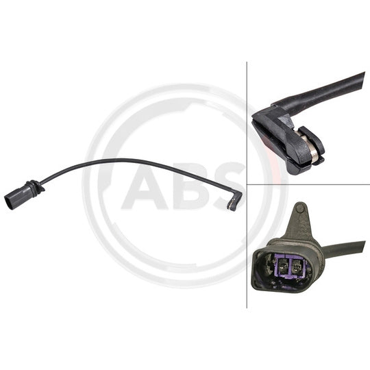 39954 Warning Contact, brake pad wear