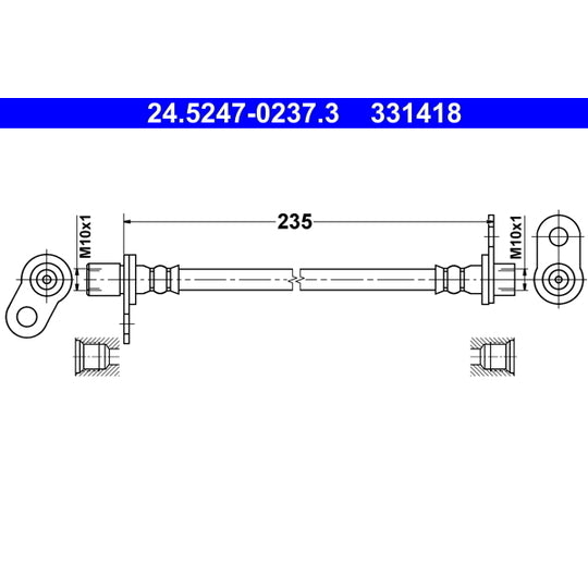 24.5247-0237.3 Brake Hose