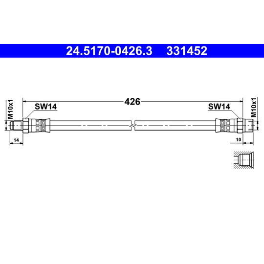24.5170-0426.3 Brake Hose