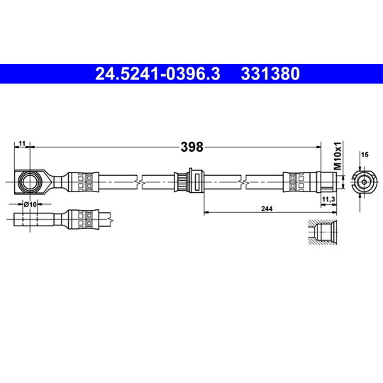 24.5241-0396.3 Brake Hose