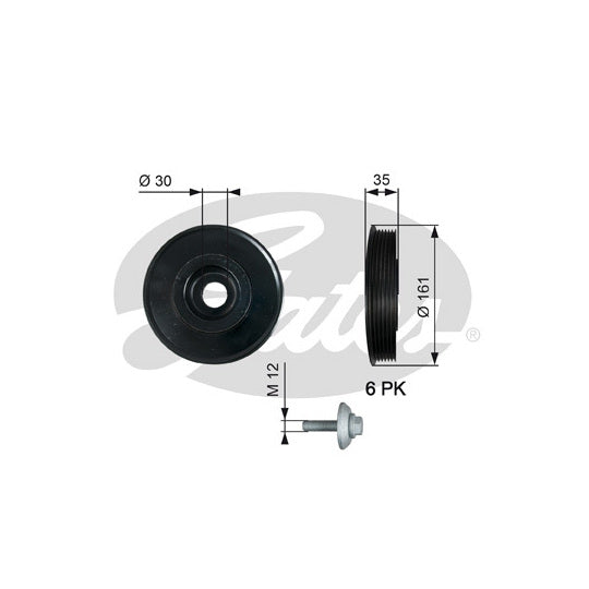 TVD1025A Belt Pulley, crankshaft