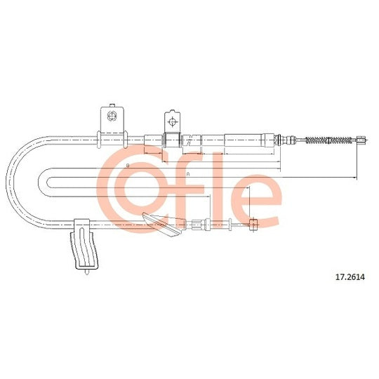 17.2614 Cable, parking brake