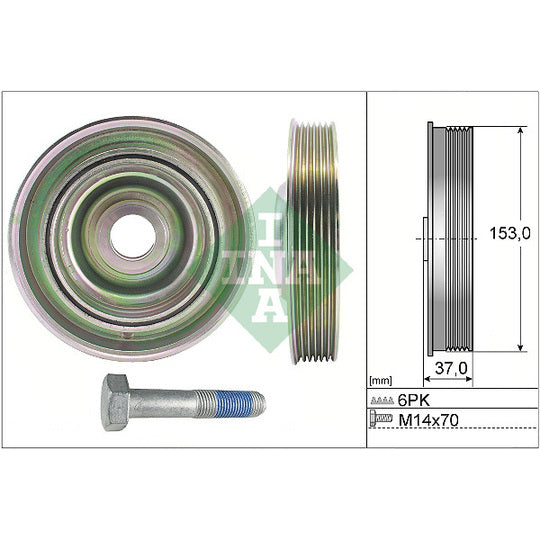544 0097 20 Belt Pulley Set, crankshaft