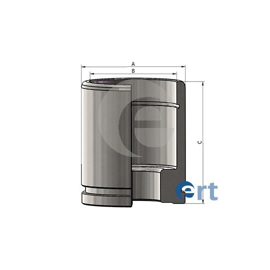 151072-C Piston, brake caliper