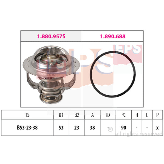 1.880.957 Thermostat, coolant