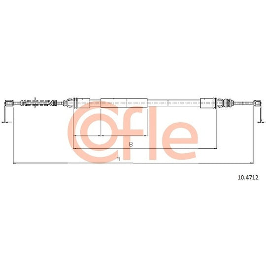 10.4712 Cable, parking brake