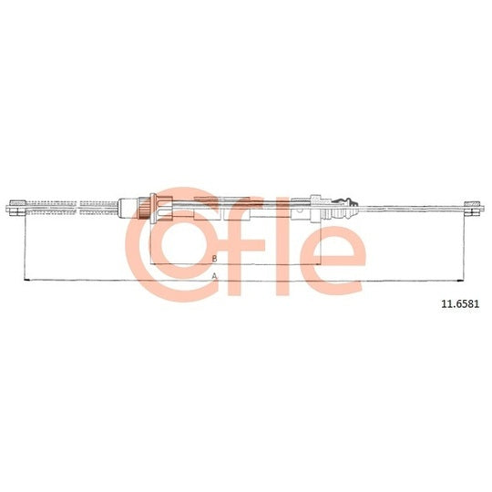 11.6581 Cable, parking brake