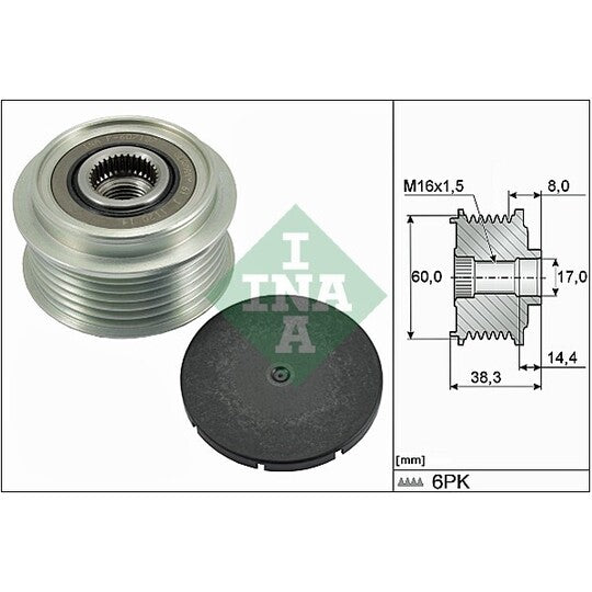 535 0289 10 Alternator Freewheel Clutch