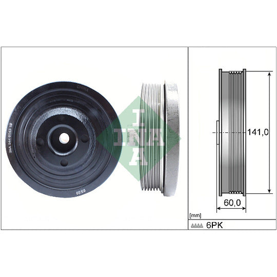 544 0143 10 Belt Pulley, crankshaft